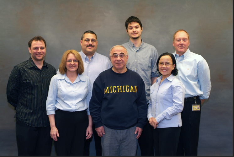 MJ with the Lean Team: John Perrin, Diana LeBlanc, Ken LePage, Phillipe Sammour, Mike McVickers, MJ Liu, and Marlen Woodruff.